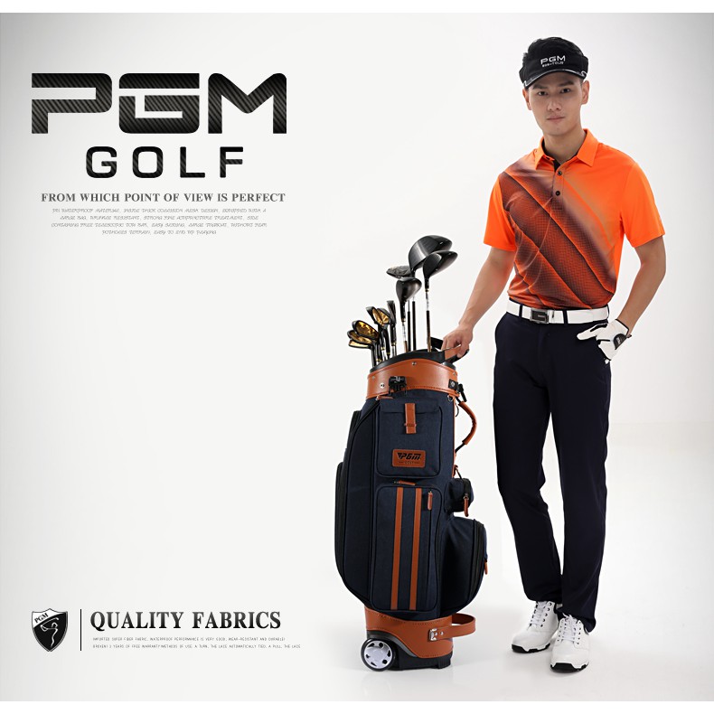 Túi đựng Gậy Golf Nylon Vải Dù Có Bánh Xe - PGM QB040;