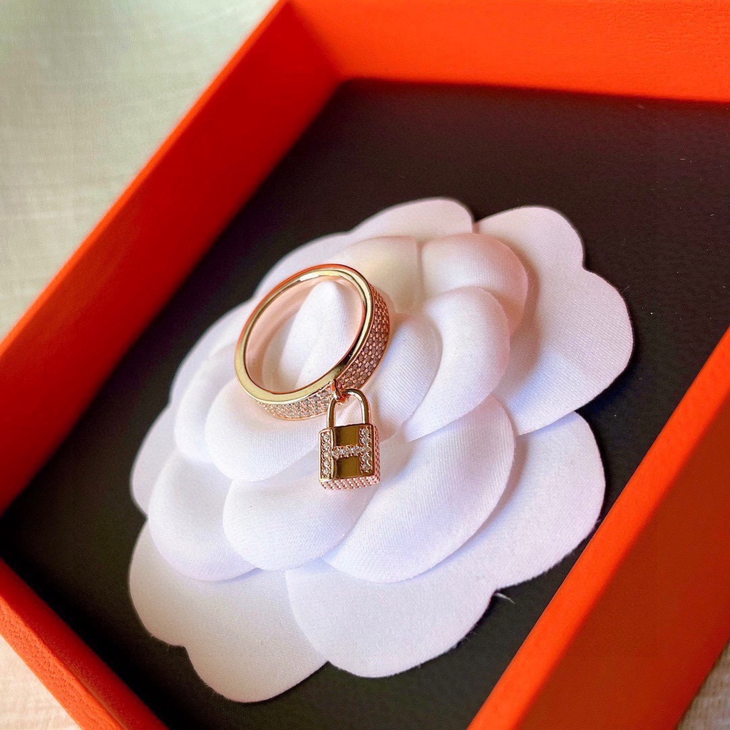 Nhẫn Mạ Vàng Hồng 925 Đính Đá Thời Trang Cho Cặp Đôi