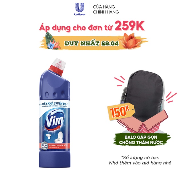 Nước tẩy bồn cầu Vim 900ml