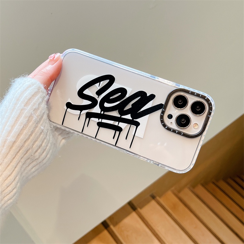 Ốp Điện Thoại Tpu Silicon In Chữ Cho iPhone 11 Pro Max X XS Max XR 12 Pro Max 12 Mini 13 Pro Max