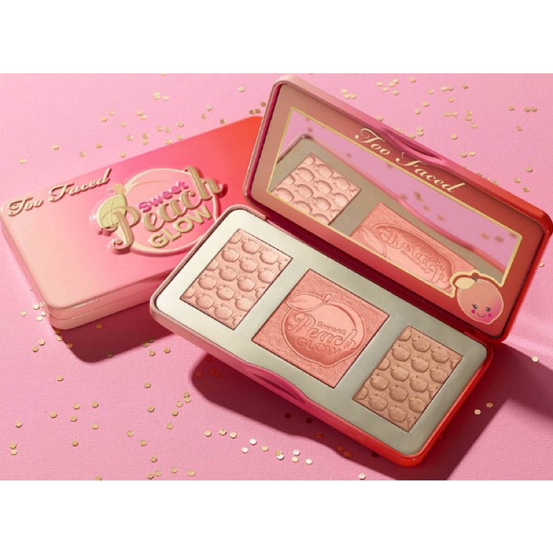 Bảng phấn má hồng, bắt sáng, tạo khối Too Faced Sweet Peach Glow | BigBuy360 - bigbuy360.vn
