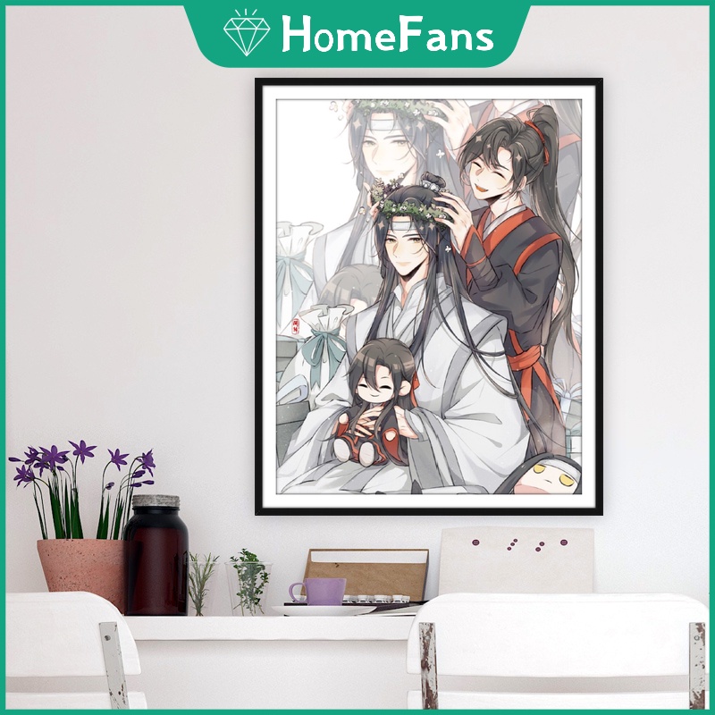 Bộ Tranh Đính Đá 5D Tự Làm 40x50cm Họa Tiết Hoạt Hình Xinh Xắn Trang Trí Nhà Cửa