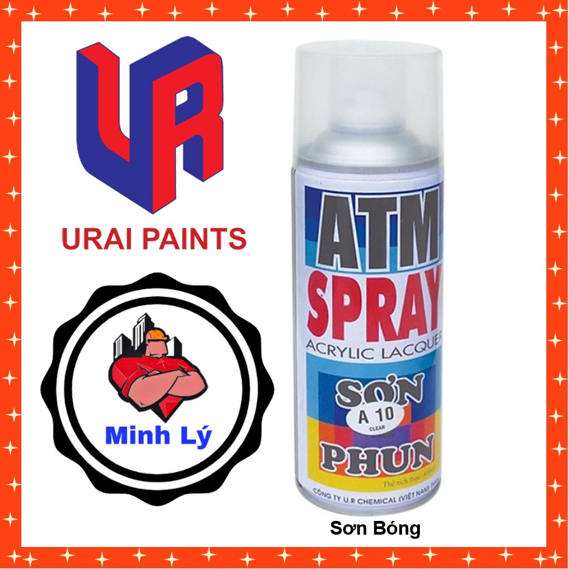 Thùng 12 Chai Sơn Phun Bóng A 10 ATM Spray Cao Cấp