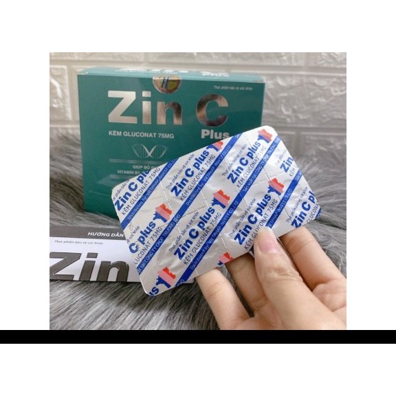 Zin c Plus zinc bổ sung kẽm, hỗ trợ ăn ngon, tăng cường sức khỏe, tăng sức đề kháng, miễn dịch chống còi xương