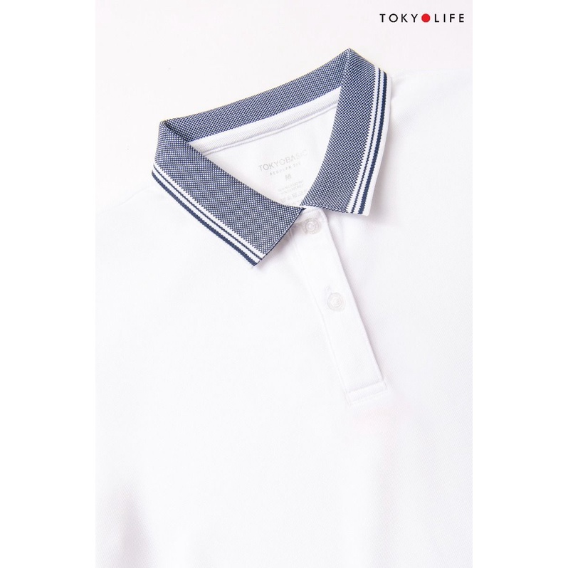 Áo Polo Nữ TOKYOLIFE phông cộc tay, vải cotton thoáng mát I9POL004K