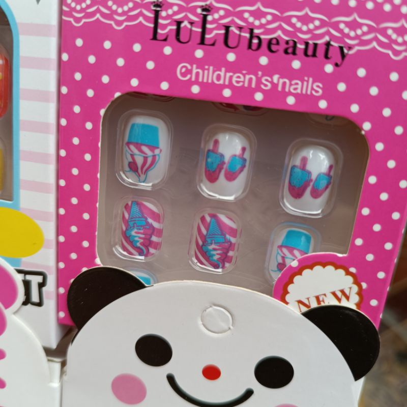 vỉ 12 bộ nail dán móng tay nhựa [ hàng cho tiệm ]