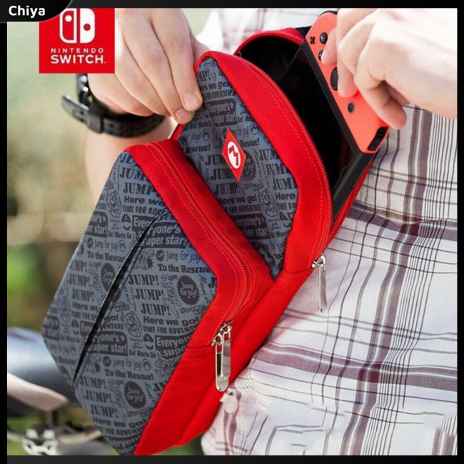 Túi Đeo Vai Vải Canvas Đựng Máy Chơi Game Nintendo Switch / Lite