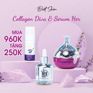 COMBO KEM COLLAGEN DIVA VÀ SERUM HER ORIENT BESTSKIN