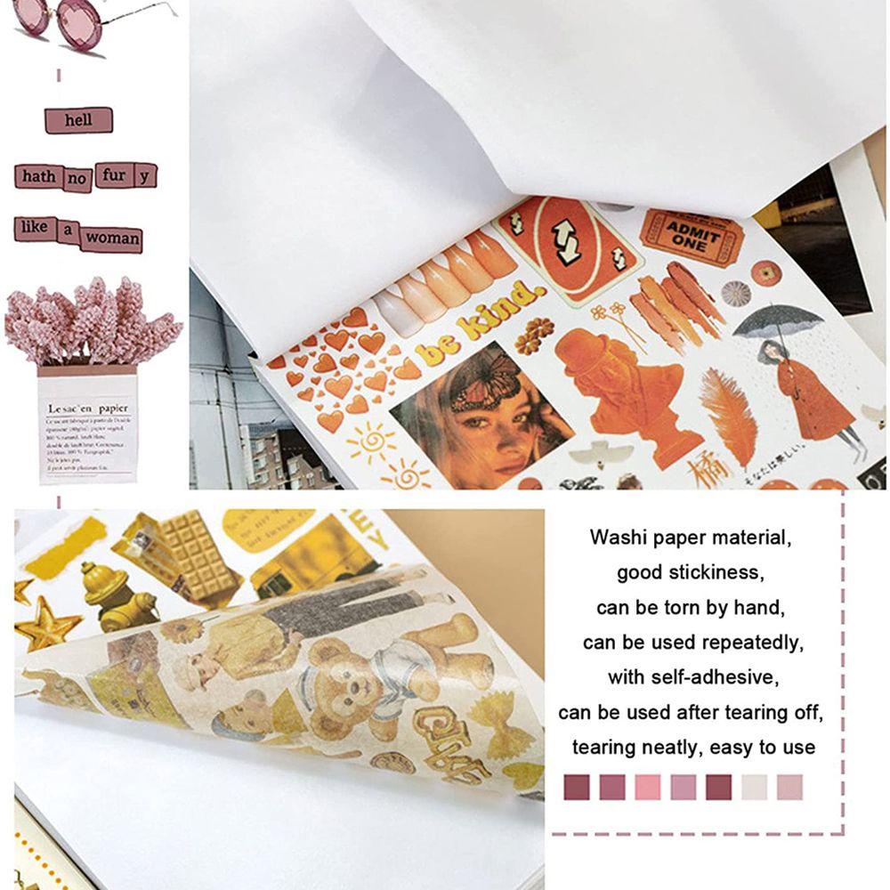 Sticker Dán Trang Trí Nhật Ký Hình Động Vật Nhiều Màu Sắc DIY