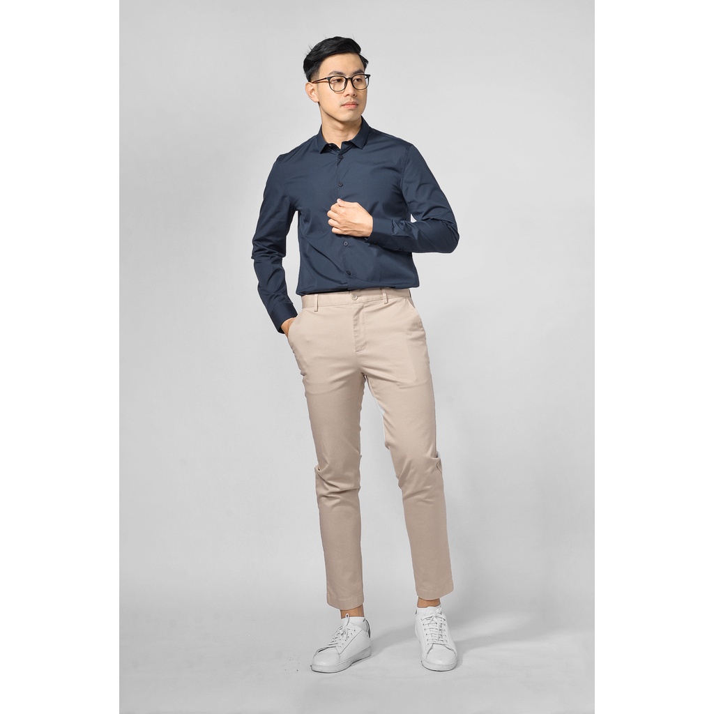 Áo Sơ Mi Nam Tay Dài Cổ Thường Form Fitted - Routine 10F20SHL006