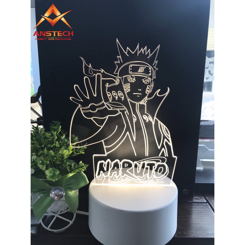 Đèn Led Tạo Hình 3d uzumaki naruto - naruto Phong Cách Anime Độc Đáo