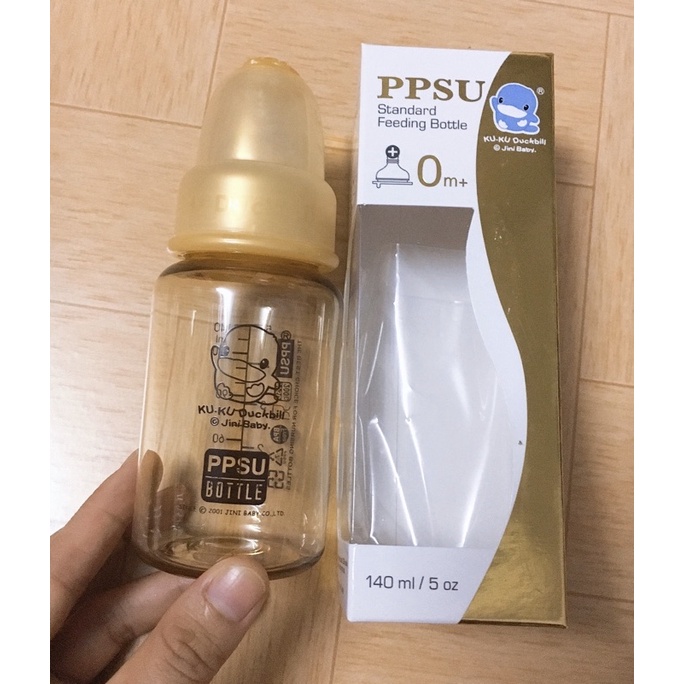 Bình sữa cổ thường PPSU 140ml KU.KU Duckbill KU5831