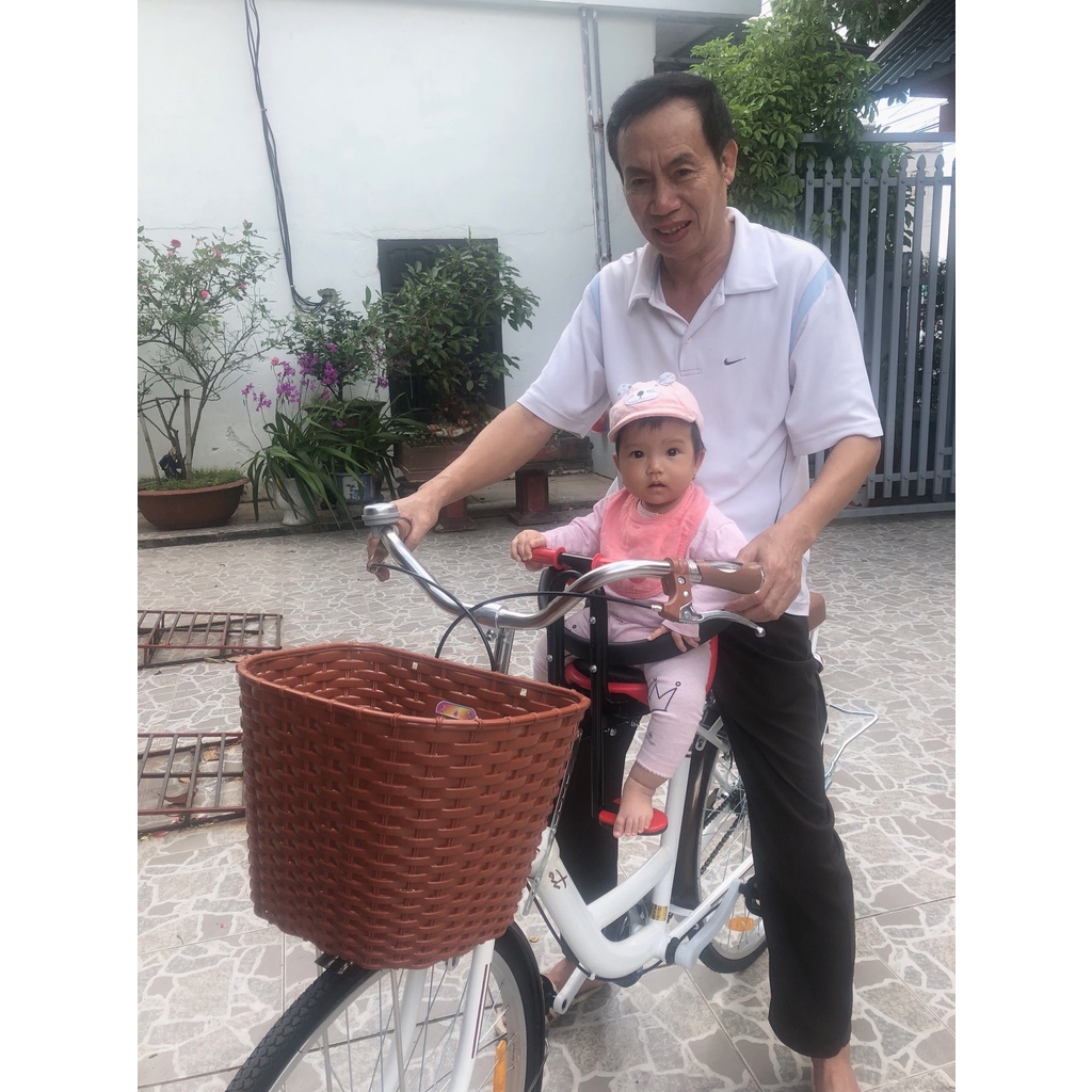 COMBO Ghế ngồi trước + ngồi sau xe đạp cho bé ,xe đạp điện.