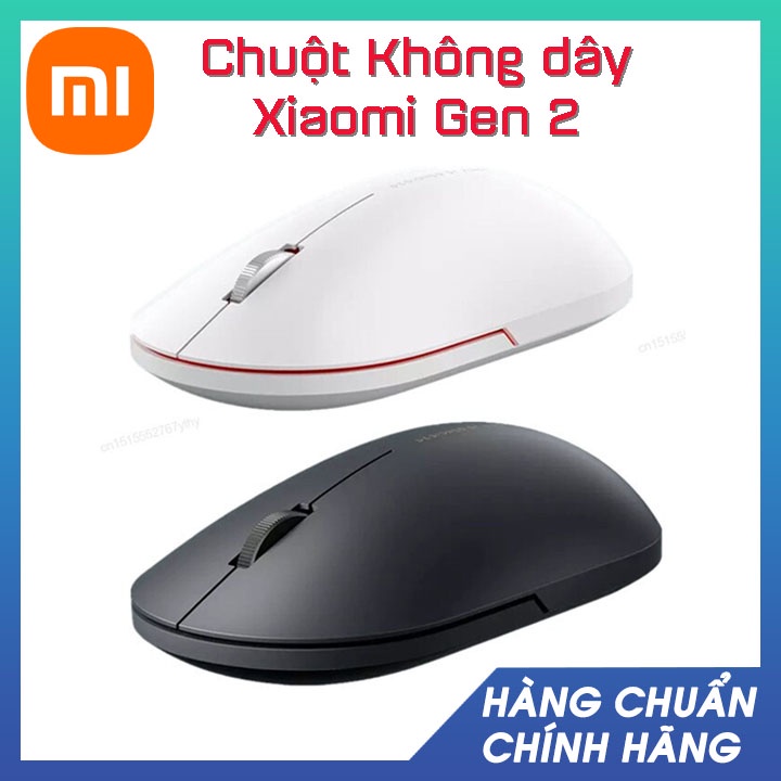 Chuột không dây  Xiaomi Gen 2 wireless cảm giác cầm thoải mái, click siêu êm tương thích mọi dòng máy tính