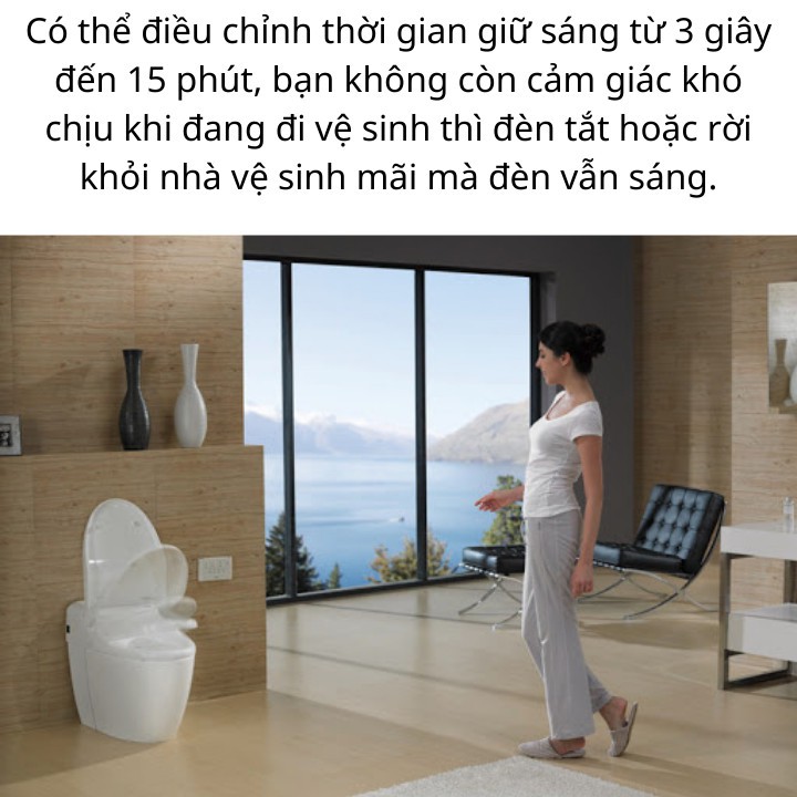 Đui đèn cảm biến chuyển động Rạng Đông, đui xoáy E27, Hồng ngoại tự động bật tắt