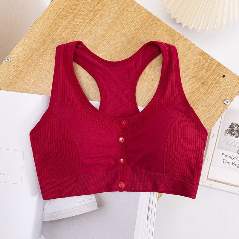 Áo bra khuy,cúc - Áo bra tập gym,yoga sexy love khuy cài trước