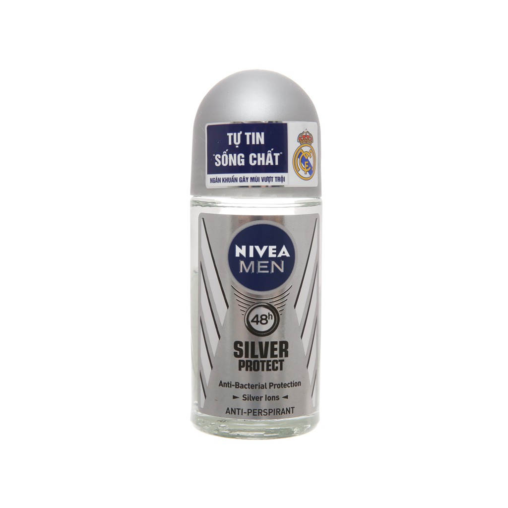 Lăn ngăn mùi Nivea Men Silver Protect phân tử bạc 50ml