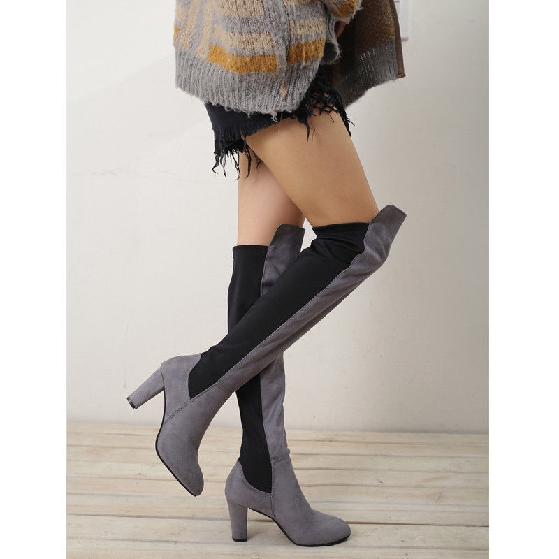 Giày bốt cổ cao qua gối phong cách gợi cảm cho nữ | BigBuy360 - bigbuy360.vn