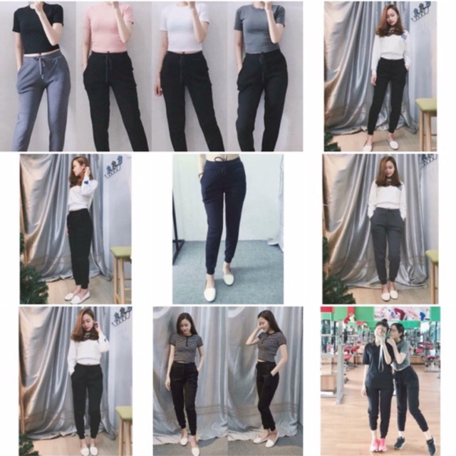 Quần jogger thun