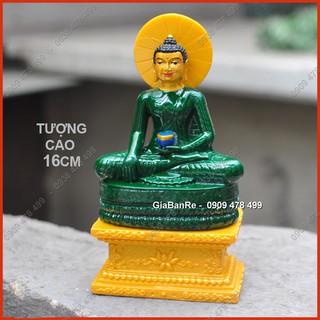 Tượng Phật Ngọc Thích Ca Mâu Ni Hòa Bình Sơn Thủ Công - Mẩu Cao 16cm - 6872
