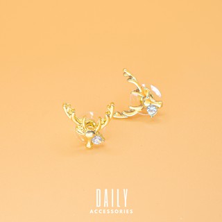 Khuyên tai hình sừng hươu - Bông tai sừng hươu nhỏ nhắn xinh xắn Daily Accessories