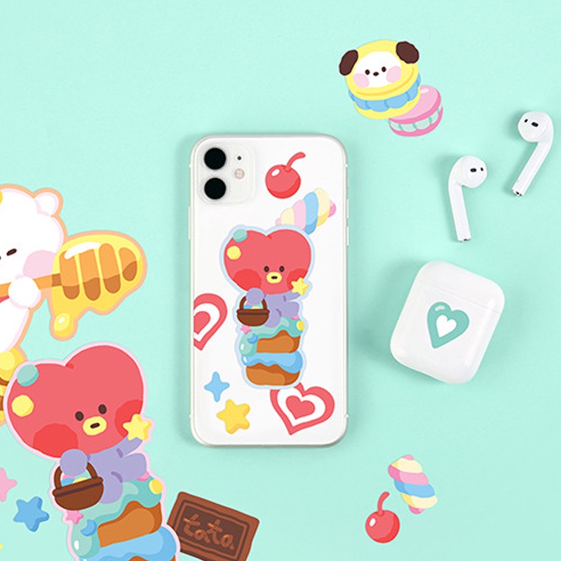BT21 Dán sticker tháo rời, hàng hóa chính thức độc quyền kẹo ngọt