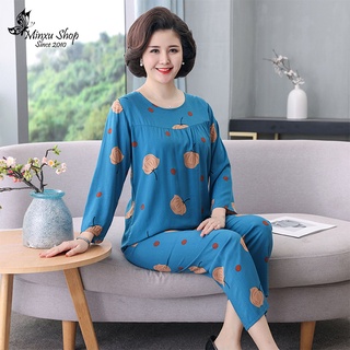 Bộ Mặc Nhà DÀI TAY THU ĐÔNG Trung Niên Cho Mẹ Cho Bà- Sang Trọng, Lịch Sự - Chất Vải Lanh Mềm Mịn