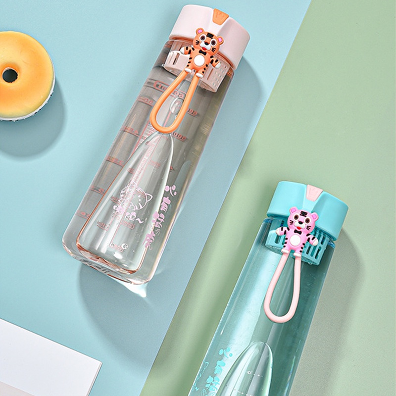 Bình Nước Thể Thao Bằng Nhựa Trong Suốt Dung Tích 380ml / 500ml / 600ml