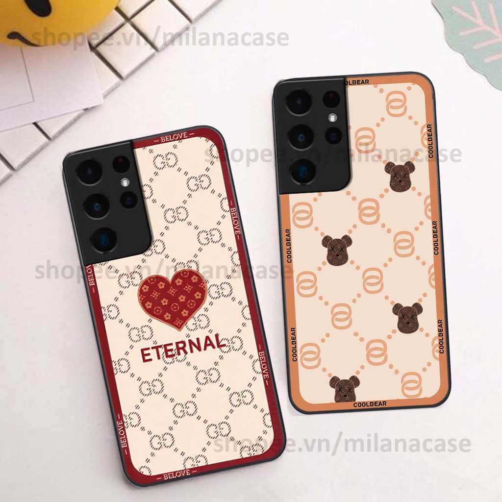 Ốp Samsung S21 Ultra hình trái tim be love tình yêu siêu đẹp, cá tính, thời trang