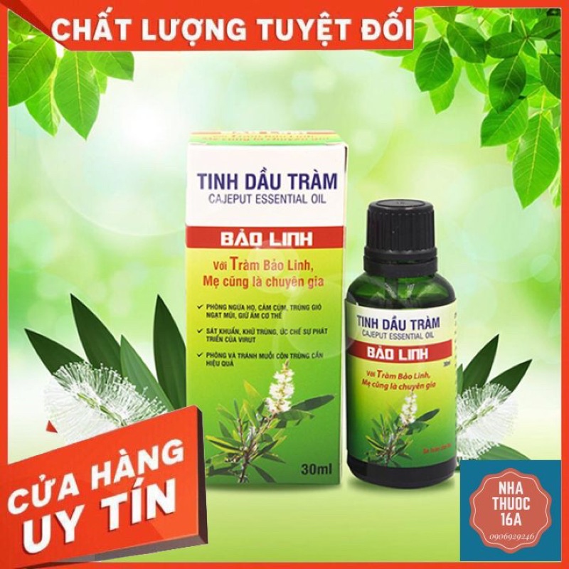 TINH DẦU TRÀM BẢO LINH - TINH DẦU NGUYÊN CHẤT - CHÍNH HÃNG CÔNG TY - CHAI 30ml