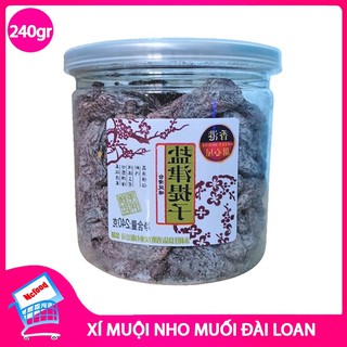[Sẵn Rẻ] 💥 Ô Mai Xí Muội Nho Muối Đài Loan 240gr (Sweet House)💥HÀNG CÓ SẴN