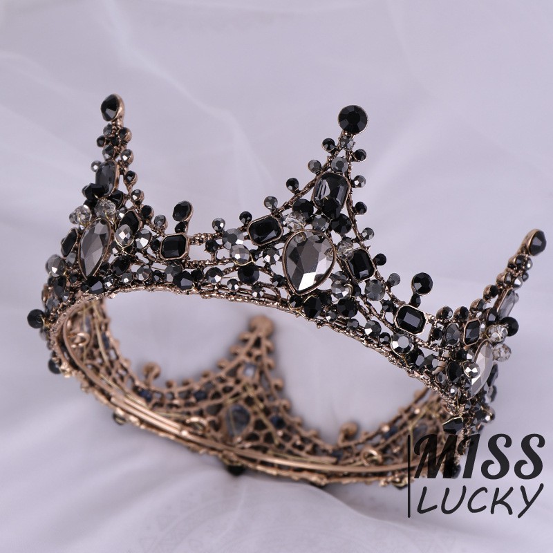 Vương miện cài tóc đính đá thời trang cho nữ