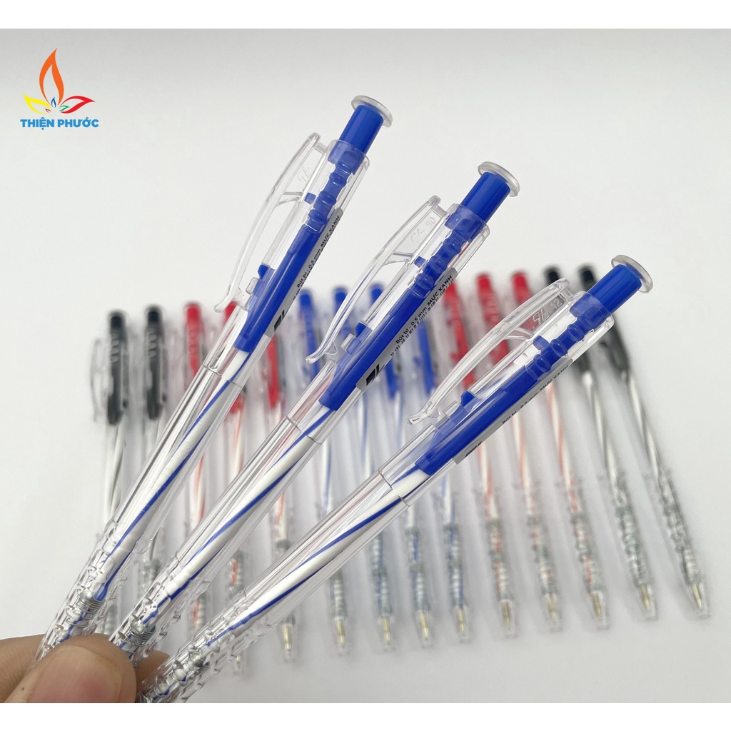 Bút bi Thiên Long nhiều màu 027 [Hộp 20 cây] đầu bút 0.5mm SUKADO