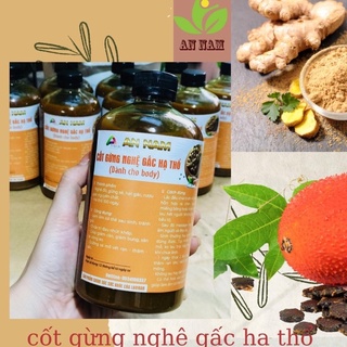 CỐT GỪNG NGHỆ HẠT GẤC HẠ THỔ THOA BODY (HANDMADE) CHAI 500ML