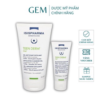 Sữa rửa mặt giảm nhờn, ngừa mụn Isis Pharma Teen Derm Gel