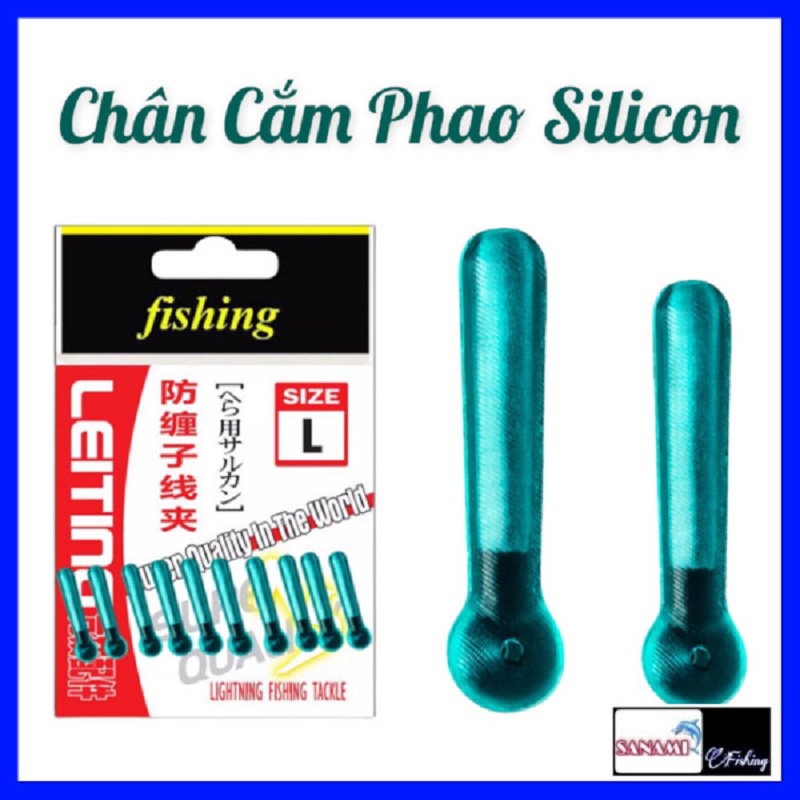 Vỉ 10 Chân Cắm Phao Câu Cá Silicon Bạo Lực Trong Suốt Chuyên Dụng Câu Đài Câu Đơn Cao Cấp SPK-21