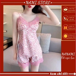Đồ ngủ sexy, bộ ngủ beo hồng hottrend quảng châu cao cấp thu hút mọi ánh nhìn