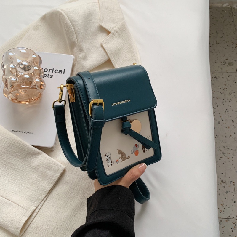 Túi Đeo Chéo Hình Vuông Nhỏ Đựng Điện Thoại Thời Trang Mùa Hè 2022 Cho Nữ