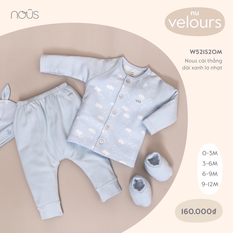 SALE Nous nỉ Nu Velour dày ấm 0-24m