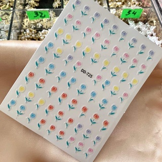 Sticker hoa tuy líp 3d hót hít mã dd-725