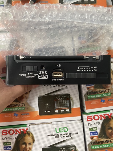 Đầi radio USB THẺ NHỚ SONY-548u