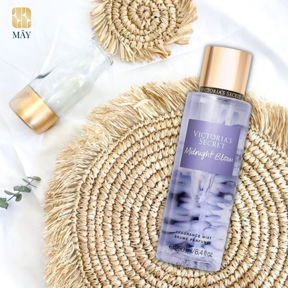 Body mist - xịt khử mùi toàn thân mùi ngọt mát Victoria Secret Midnight Bloom 250ML Mỹ