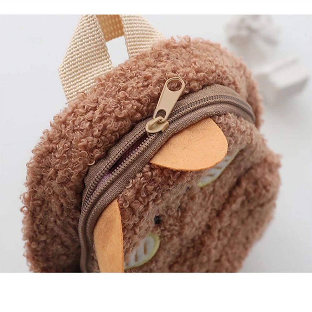 Túi đựng bút / đồ trang điểm bằng vải bông hình gấu dễ thương nhiều màu sắc