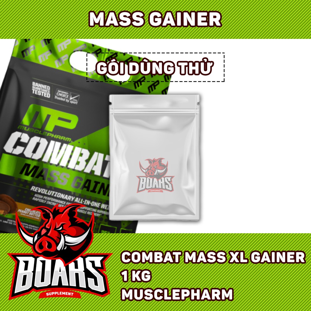 [GÓI DÙNG THỬ] COMBAT MASS XL GAINER - SỮA TĂNG CÂN (1 KG)