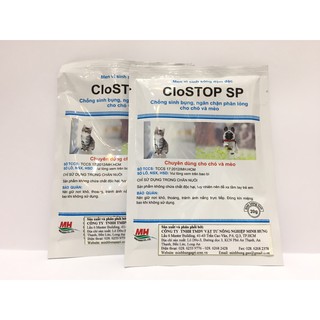 MEN SỐNG ĐẬM ĐẶC Clo STOP SP 20G KÍCH THÍCH ĂN NGON, HẾT TIÊU CHẢY cho chó mèo (nguyên liệu mỹ)