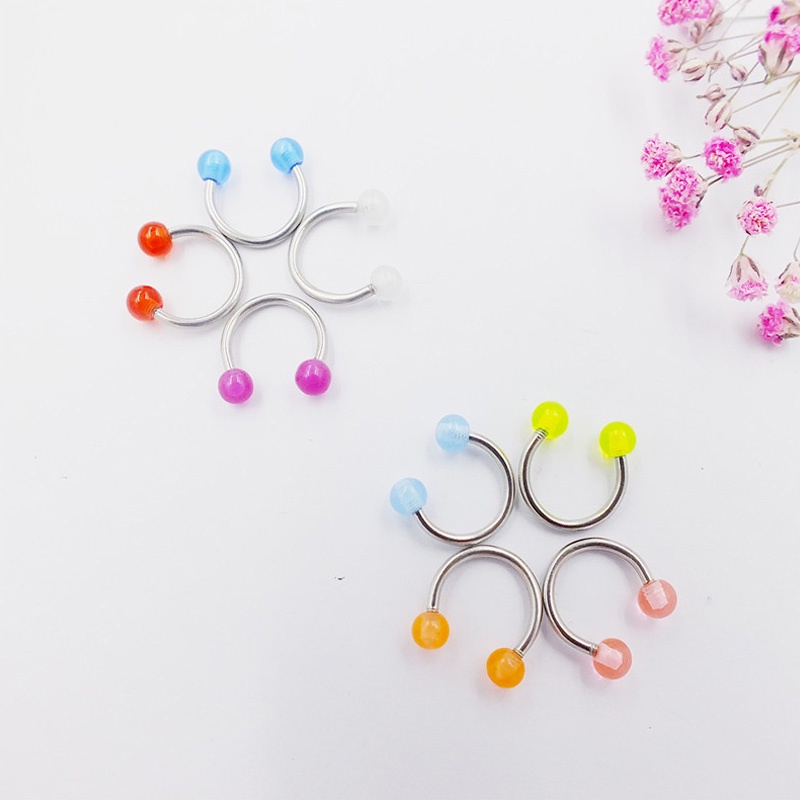 Set 8 Khuyên Mũi Nhiều Màu Sắc Cá Tính