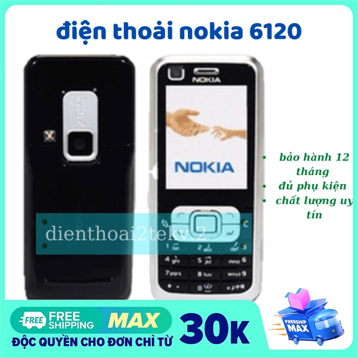 [Mã 1511ELSALE hoàn 7% đơn 300K] Điện Thoại Nokia 6120 Classic Mỏng Nhỏ Gọn- bảo hành 12 tháng