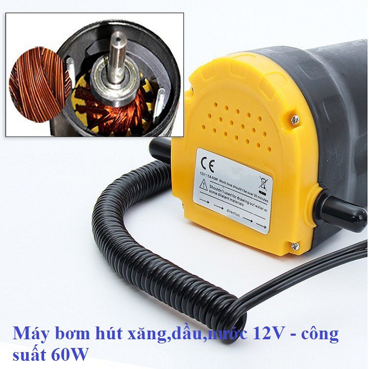 máy bơm hút dầu - máy bơm nước 12V