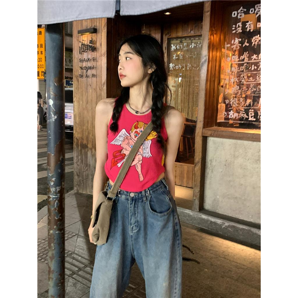 Áo Dây Nữ Cộc Tay In Chữ Slimmer Look 63482