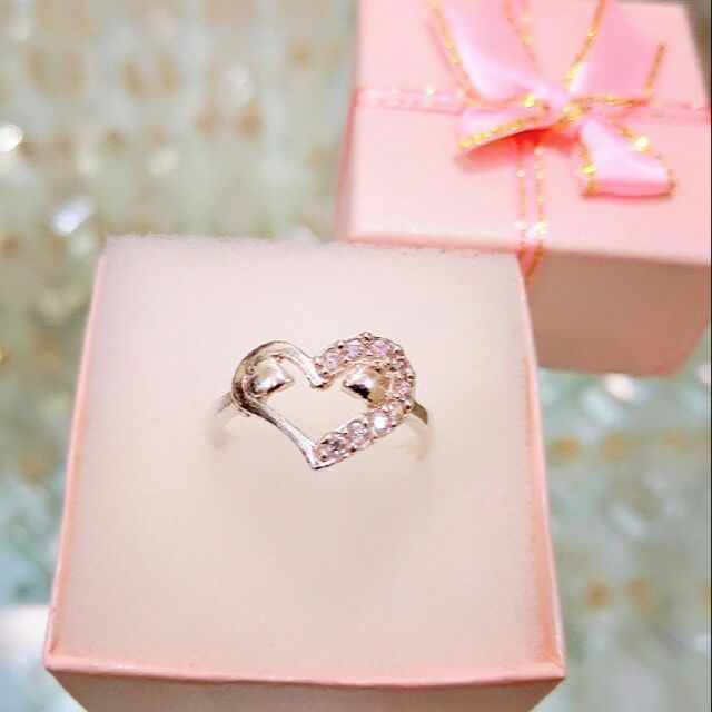 Nhẫn trái tim BẠC TA_ van jw